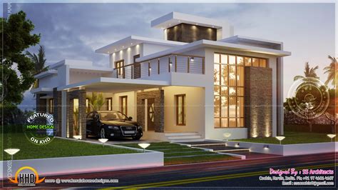 Awesome 3000 Sqfeet Contemporary House Kerala Home Design And Floor
