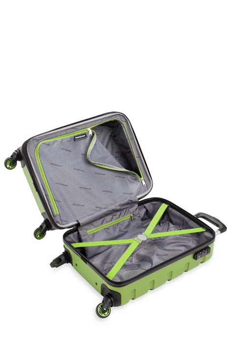 Swissgear 7366 18 Expandable Carry On Hardside Spinner Luggage Lime