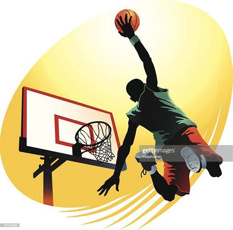 Powerful Slam Dunk High Res Vector Graphic Getty Images