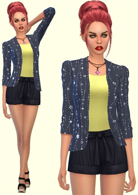 Sims 4 Ccs The Best 21 Blazer As Accessory