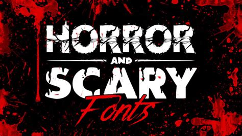 80 Best Horror And Scary Fonts Free Premium 2024 Hyperpix