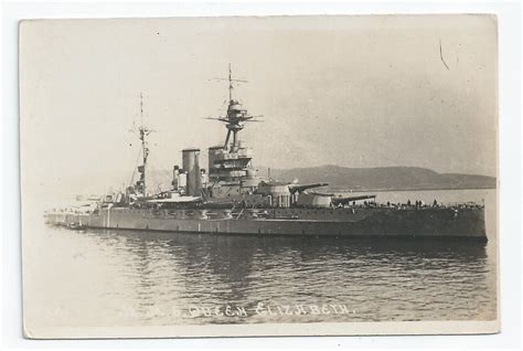 Queen Elizabeth Qe Class Battleship Postcards