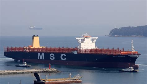 Msc Oliver Giant 19224 Teu Boxship Readied For Delivery