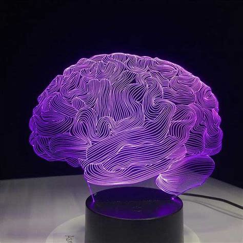 3d Brain Hologram Lamp Fanduco