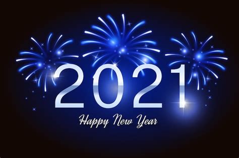 Premium Vector Fireworks New Year 2021