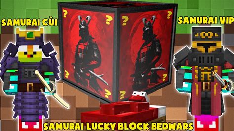 Mini Game Samurai Lucky Block Bedwars ThỬ ThÁch Noob T Gaming TrỞ