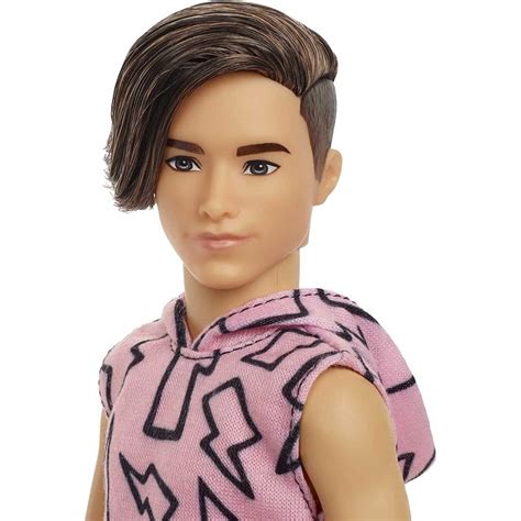 Mattel Barbie Ken Fashionistas Doll 193 Slender Rooted Brown Hair