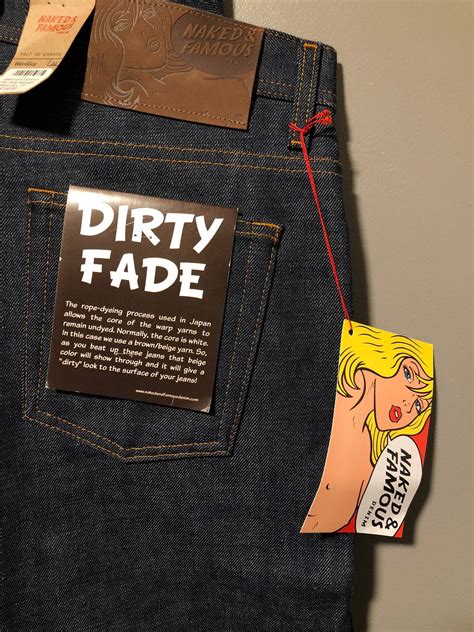 Naked Famous Naked And Famous Weird Guy Dirty Selvage Denim Grailed