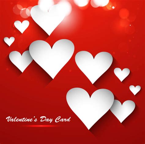 Valentine Day Heart Shaped Cards Vector Vectors Graphic Art Designs In