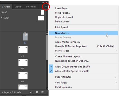 How To Create Master Pages In Adobe Indesign Webucator