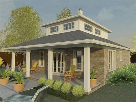006p 0033 Pool House Plan With Living Quarters Backyard Pool House