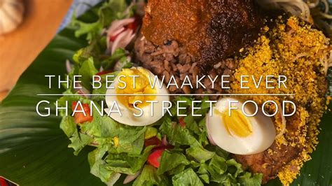 The Best Waakye Ever Authentic Zongo Waakye Ghana 🇬🇭 Street Food