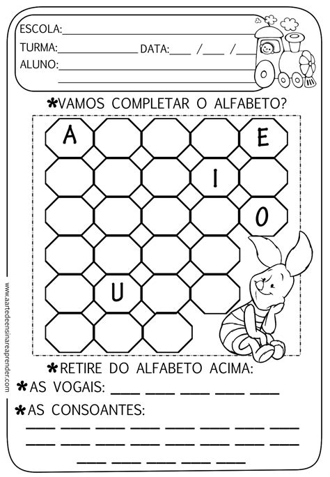 Atividade Pronta Alfabeto Vogais E Consoantes Atividades De