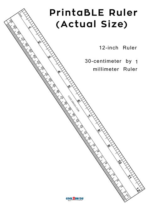Printable Paper Ruler In Mm Printable Ruler Actual Size