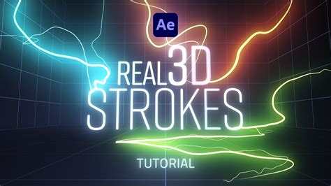 Real 3d Stroke Without Plugins After Effects Tutorial Youtube
