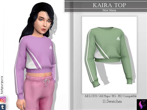 Kaira Top By Katpurpura From Tsr • Sims 4 Downloads