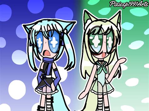 Meloa And Lenoa Twin Sisters From Gacha Club By Pixiesp1991arts On