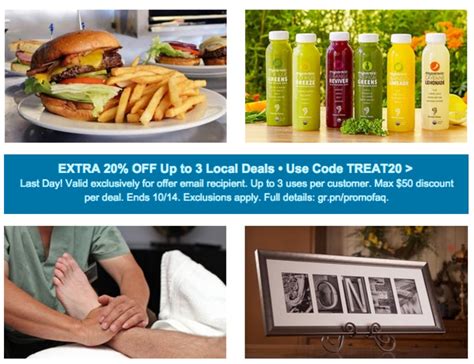 Groupon Possible 10 Off 25 Purchase Or 20 Off Local Deals Select Members Only