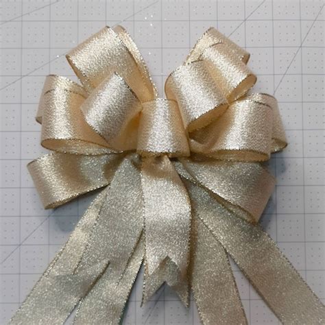 Christmas Bow Wreath Bow Metallic Gold Copper Burgundy Etsy