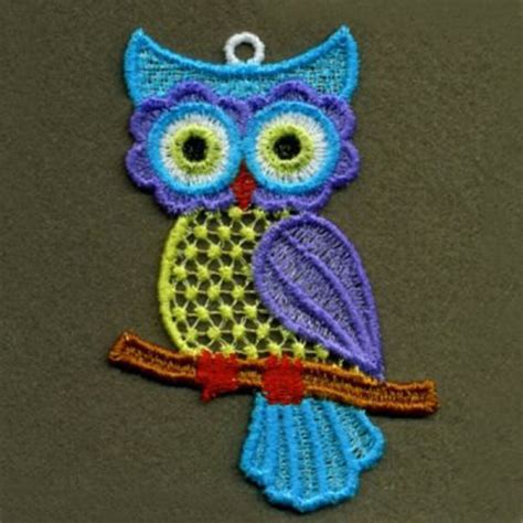 Fsl Cute Baby Owls Machine Embroidery Design Free Standing Etsy