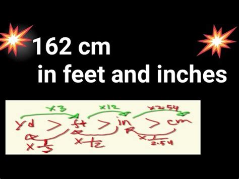 To convert 55 in to feet you have to multiply 55 x 0.0833333, since 1 in is 0.0833333 fts. 162 cm in feet and inches||How tall is 162 cm in feet and ...