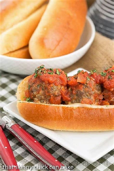 Easy Italian Meatball Subs That Skinny Chick Can Bake