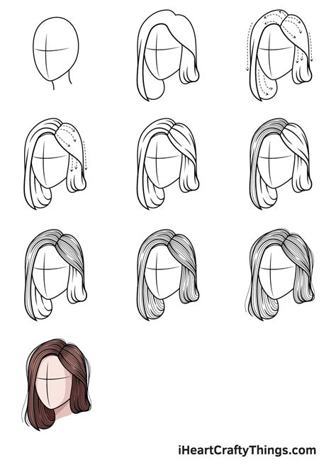 How To Draw Realistic Hair A Step By Step Guide Realistic Hair