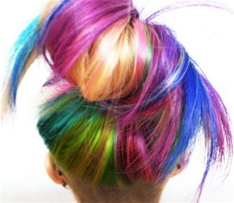 Pin By Chelle Belle On Shes Tye Dye For Funky Hair Colors Hair