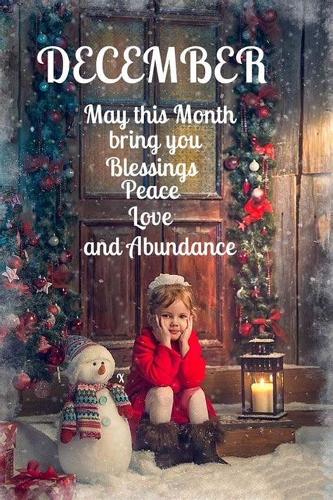 December May This Month Bring You Blessings Peace Love And Abundance