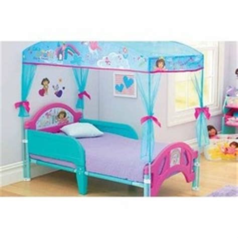 These toddler beds for girls are decorated with graphics on their headboards and footboards with a canopy to match. 1000+ images about Dora Bedroom on Pinterest