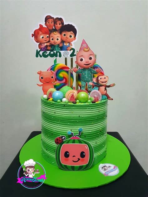 Cocomelon Themed Cake Cake Decorating Tutorials Icing Design Cake