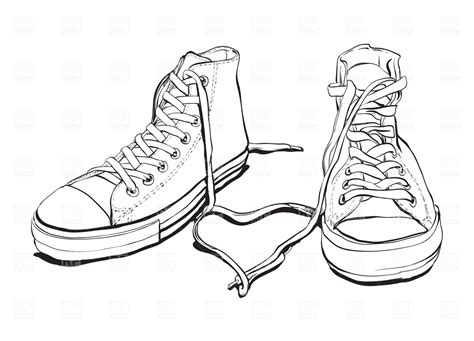 Kids shoes are all about comfort. Converse Shoes Drawing at GetDrawings | Free download