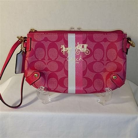 coach bags coach large leather wristlet poshmark