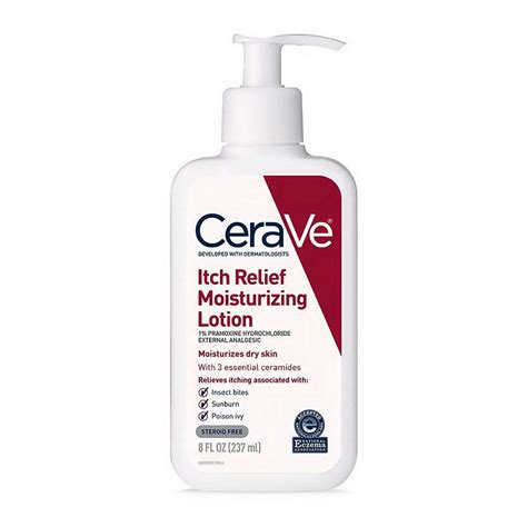 Cerave Itch Relief Moisturizing Lotion Relief Skin Irritations 8 Oz