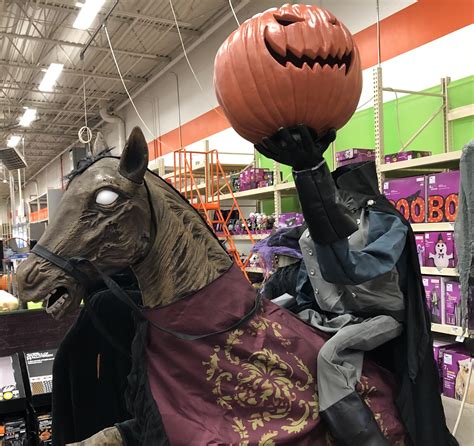 Headless Horseman Halloween Animatronic Prop Home Depot