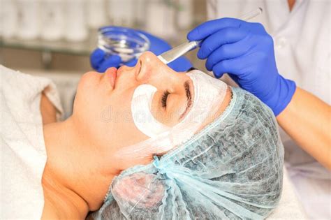 Face Peeling At The Beautician Facial Treatment The Beautician