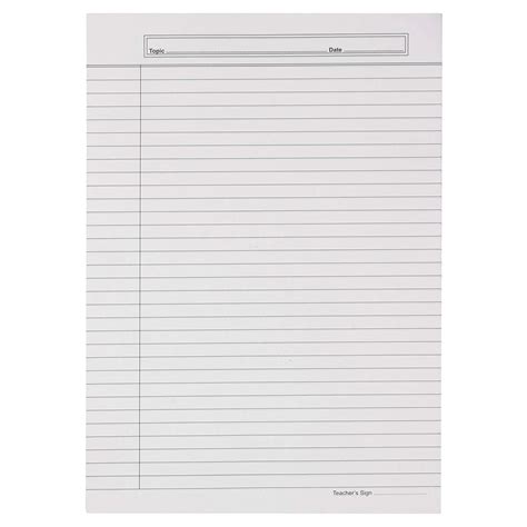 Paper A4 Size Both Side Ruled Sheet For Projectassignmentpracticalh