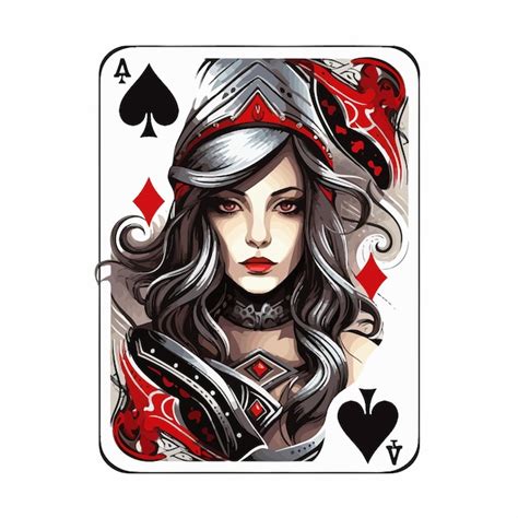 premium vector queen of spades playing card
