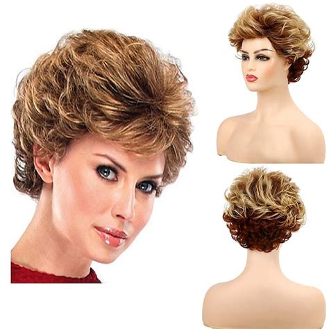 Karen Wig Short Pixie Cut Wig For Women Brown Synthetic Layered Wig