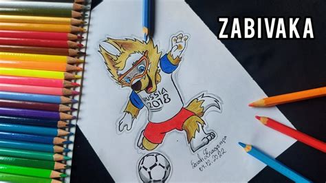 como desenhar o zabivaka mascote da copa da rÚssia 2018 braganÇa desenhos youtube