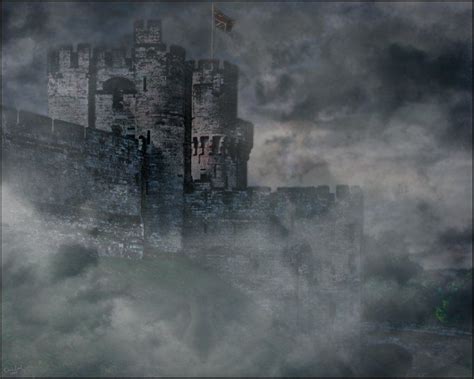 Foggy Castle Castle Foggy Mists