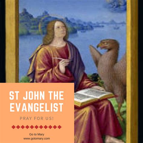 Saint John The Evangelist Go To Mary Blog