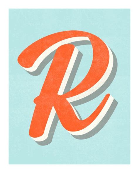 The Letter R Etsy Art Print Typography Inspiration Lettering Design Typography
