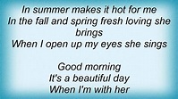 Lionel Richie - Good Morning Lyrics - YouTube