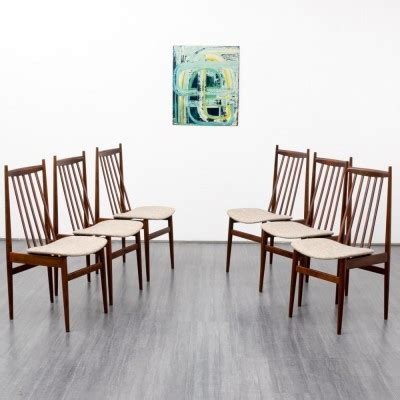 The dinner chair was a rare room furniture item in club penguin. Set of 6 Casala dinner chairs, 1950s | #29549