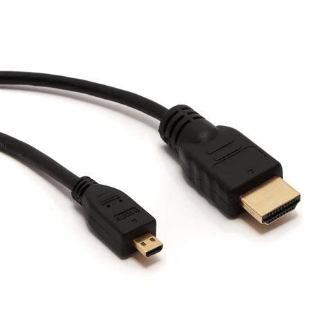Gold Tip Micro HDMI to HDMI for Kindle Fire HD 1, 1.5, 2, 3, 5M Visual ...