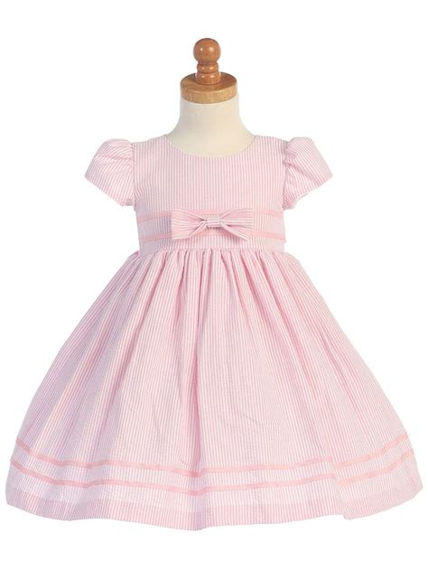 pink cotton seersucker dress pink princess