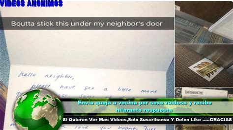 Envía queja a vecina por sexo ruidoso y recibe hilarante respuesta