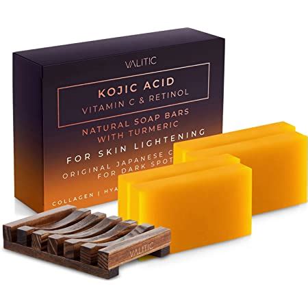 Amazon Com Valitic Kojic Acid Vitamin C And Retinol Soap Bars With