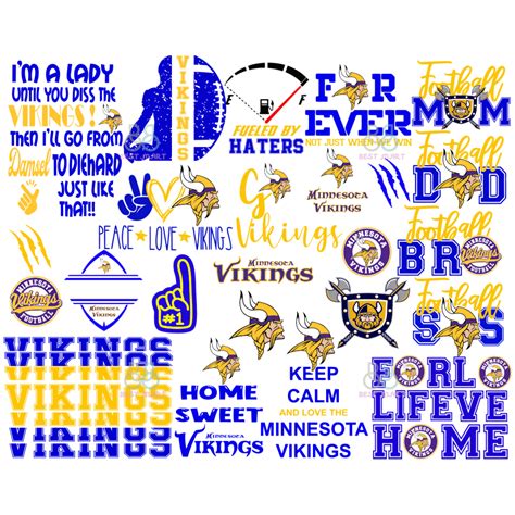 Minnesota Vikings Logo Bundle Svg Sport Svg Minnesota Viki Inspire